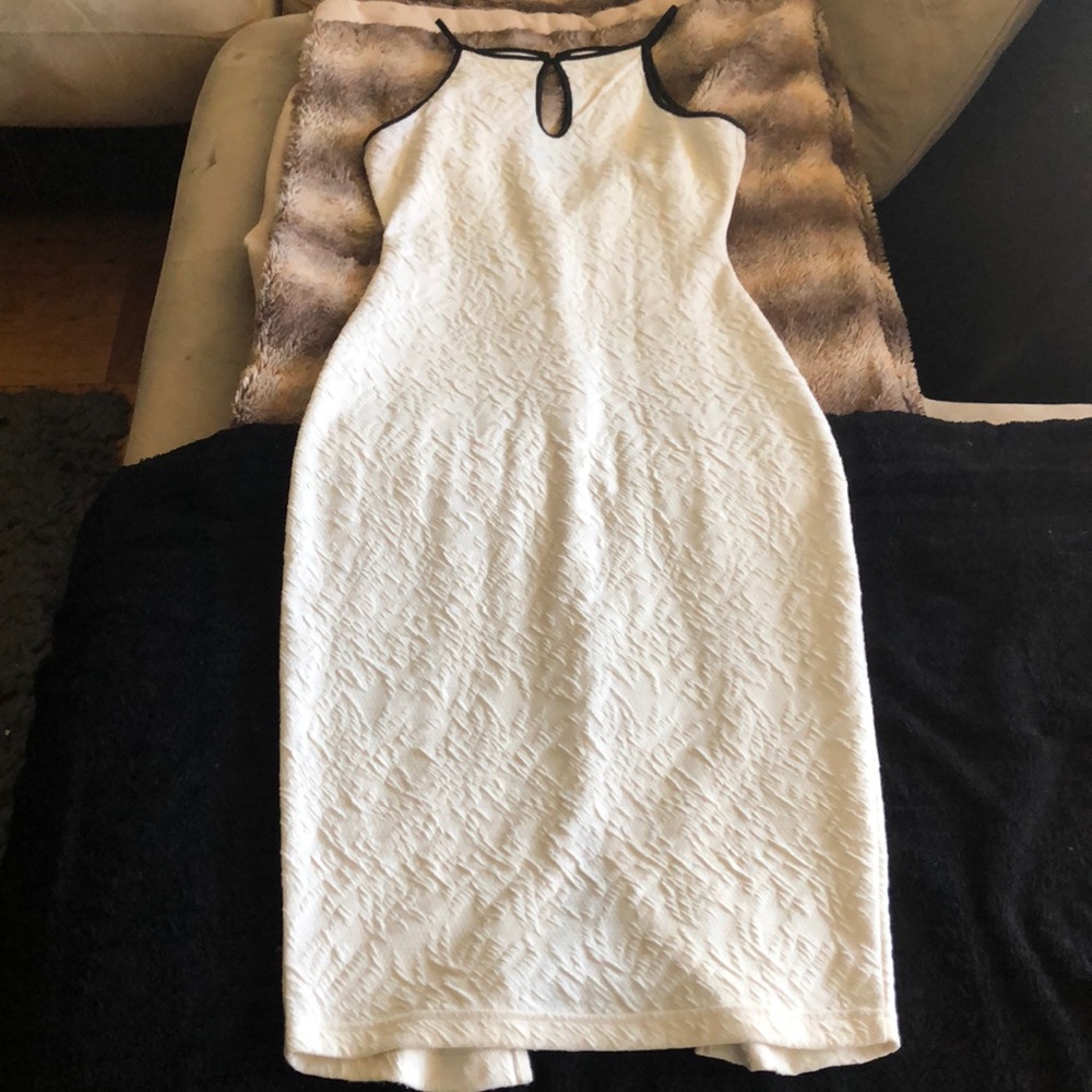 Cream midi dress